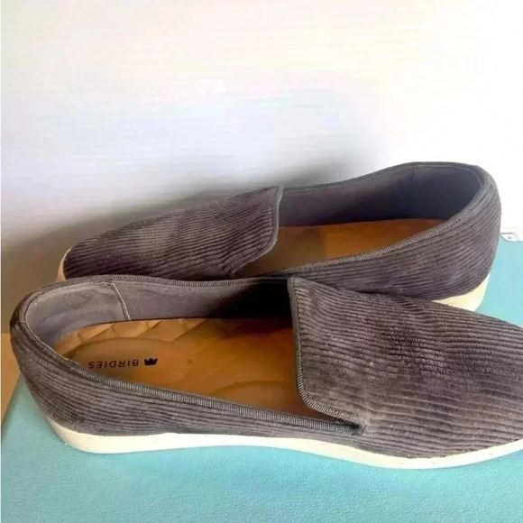 Birdies The Swift Women's Size 9.5 Charcoal Gray Corduroy Slippers Shoes New - Picture 4 of 10